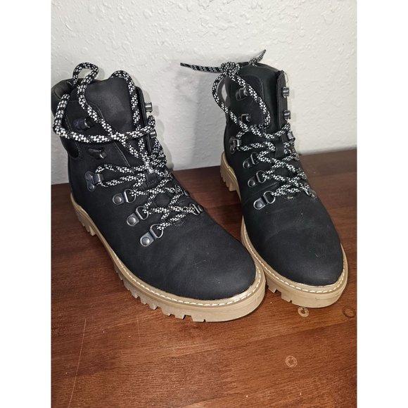 Universal Thread Shoes Womens Tully Laceup Winter Hiking Boots Universal Thread Black Size 7